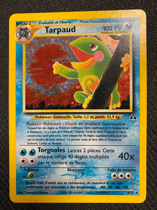 Carte Pokémon Tarpaud Holo 8/75 Néo discovery