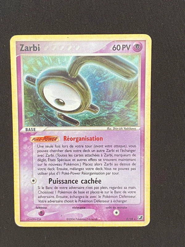 Carte Pokémon Zarbi holo E/115 Ex Forces Cachées