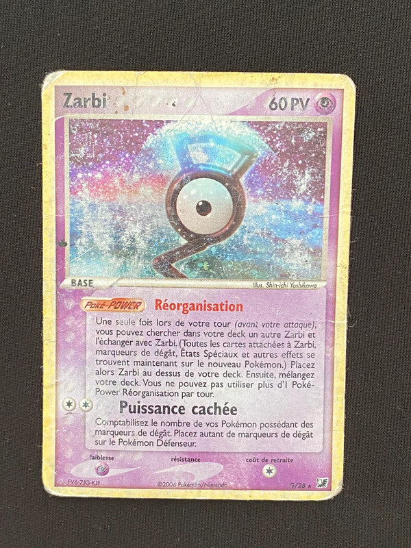 Carte Pokémon Zarbi holo G/115 Ex Forces Cachées