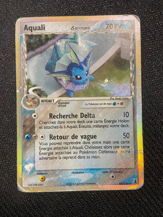 Carte Pokémon Aquali 18/113 EX : Espèce Delta