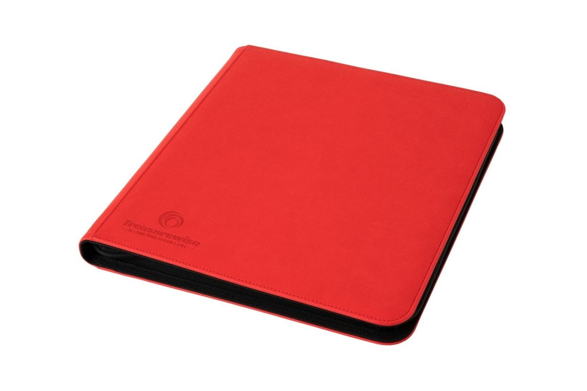 Binder 480 emplacements TreasureWise Rouge - WiseGuard XL Zip Binder 12 Emplacements (4x3) - Portfolio - VegaStore