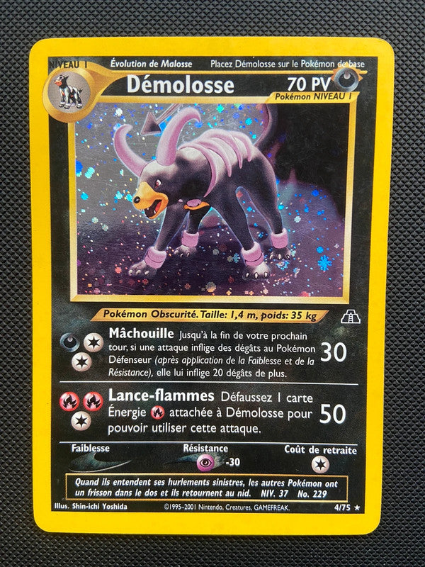 Carte Pokémon Demolosse Holo 4/75 Néo discovery