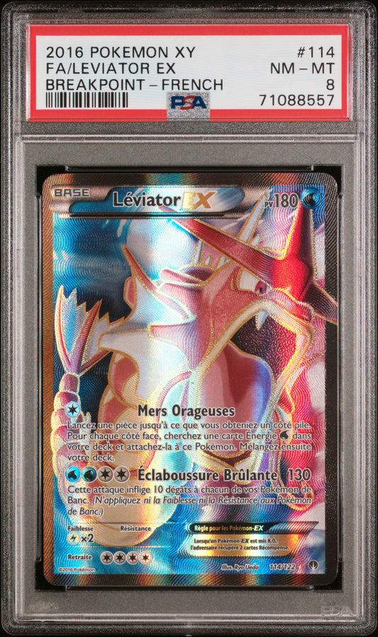 Carte Pokémon Léviator Ex 114/122 Rupture Turbo PSA8