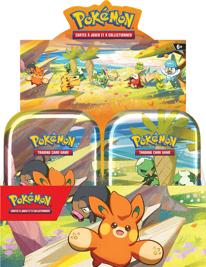 Display de 10 Mini Tins Pokémon Amis de paldéa